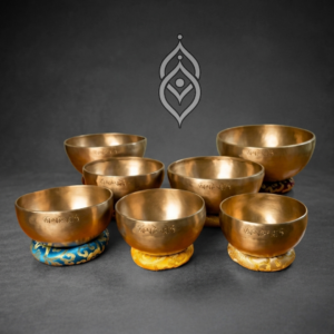 7-Piece Golden Singing Bowl Set